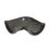 FloPlast  uPVC 90° Half Round Gutter Angle Anthracite Grey 112mm