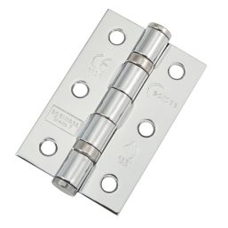 Eclipse Eclipse Polished Chrome Grade 7 Fire Rated Door Ball Bearing Hinges 76mm x 51mm 20 Pack