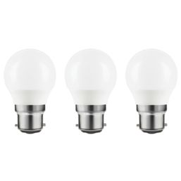 LAP  B22 Mini Globe LED Light Bulb  470lm 4.2W 3 Pack