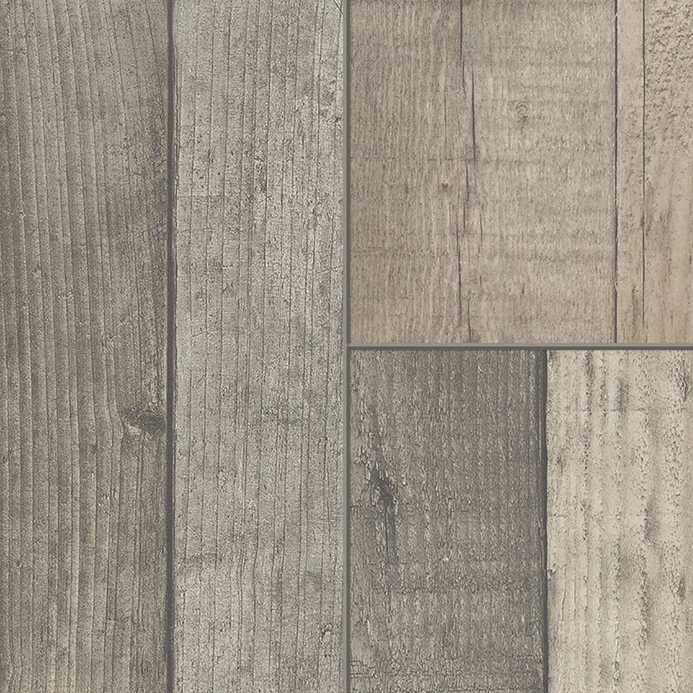 Grey WoodEffect Laminate Flooring 8mm 2.16m² Screwfix