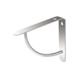 Essentials Cove Shelf Brackets Chrome 180mm x 180mm 4 Pack