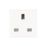 LAP  13A Unswitched Modular Socket White