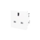 LAP  13A Unswitched Modular Socket White