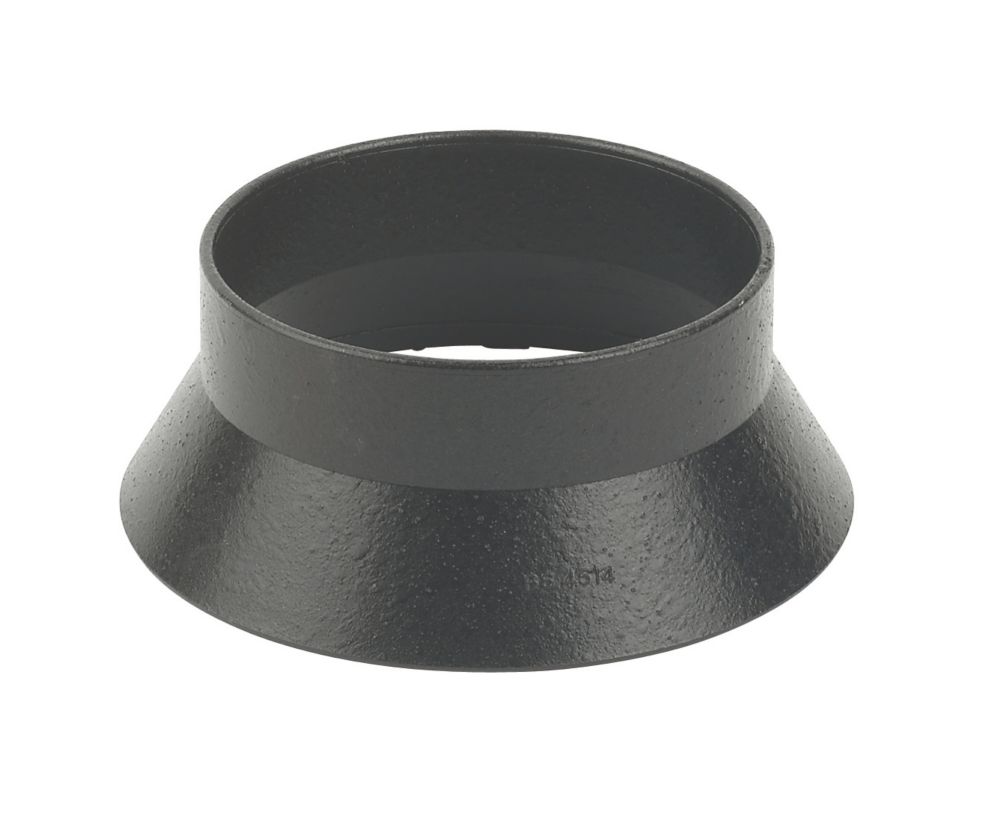 FloPlast Cast Iron Effect Solvent Weld Weathering Collar Black 110mm