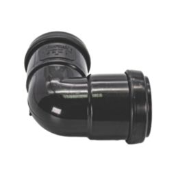 FloPlast Push-Fit Bend Black 90° 32mm