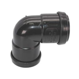 FloPlast Push-Fit Bend Black 90° 32mm