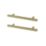 Essentials Annatto Knurled D Handles Brushed Brass 188mm 2 Pieces