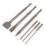 Erbauer  Masonry Chisel & Drill Bit Set 6 Pieces