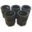 Deta Male Corrugated Conduit Adaptors 20mm Black 5 Pack