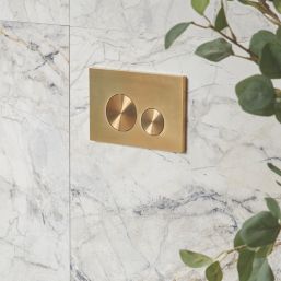 Circuit Dual-Flush Flushing Plate Brushed Brass