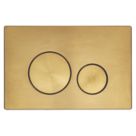 Circuit Dual-Flush Flushing Plate Brushed Brass