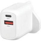 Masterplug 2-Outlet Type A & C Plug-In USB Charger 4A