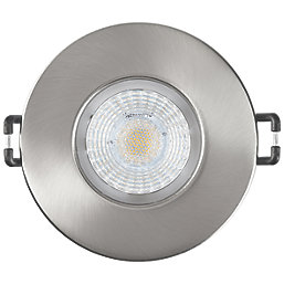 Collingwood DT4 Fixed  Fire Rated LED Downlight Brushed Steel 4.6W 460lm