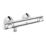 Grohe Precision Flow Exposed Single Outlet Thermostatic Chrome Bar Mixer Shower Valve