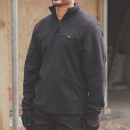 Site Blockley 1/4 Zip Fleece Black X Large 48" Chest