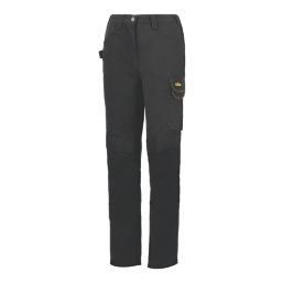 Site Heyward Womens Work Trousers Black Size 14 31" L
