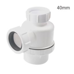 Flomasta  Shallow Bottle Trap White 40mm