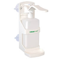 Medichief White / Clear MDS1000W Hand / Elbow Operated Dispenser