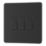 LAP  20A 16AX 3-Gang 2-Way Switch  Matt Black with Colour-Matched Inserts