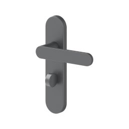 Cooke & Lewis Maugan WC Lever on Backplate Door Handles Pair Titanium