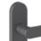 Cooke & Lewis Maugan WC Lever on Backplate Door Handles Pair Titanium