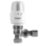Drayton RT414 15mm x 1/2" White Angled Traditional Thermostatic Radiator Valve & Lockshield