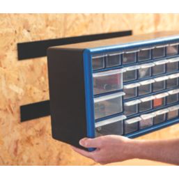 Velcro Brand  Black Heavy Duty Stick-On Tape 1m x 50mm