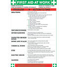 "First Aid At Work" Poster 600mm x 420mm
