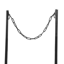 Essentials Side-Welded Black Long Link Chain 4mm x 2.5m