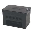 Greenbrook 100A 2 x 5-Way 35mm² Connector Block Black