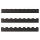 Apollo Metal Lawn Edge Kit (Wave) Matt Black Powder Coated 0.91m