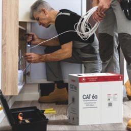 Labgear Cat 6a Blue  8-Pair 8-Core Shielded Ethernet Cable 305m Drum