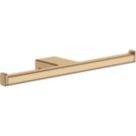 Hansgrohe AddStoris Double Toilet Roll Holder Brushed Bronze