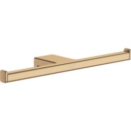Hansgrohe AddStoris Double Toilet Roll Holder Brushed Bronze