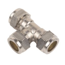 Flomasta  Brass Compression Equal Tee 15mm