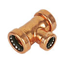 Tectite Sprint  Copper Push-Fit Reducing Tee 22mm x 22mm x 15mm