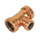 Tectite Sprint  Copper Push-Fit Reducing Tee 22mm x 22mm x 15mm