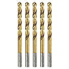 Erbauer  Straight Shank Metal Drill Bits 6mm x 93mm 5 Pack