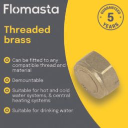 Flomasta BSP Female Cylinder Blank 1" x