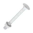 Timco Exterior Carriage Bolts Carbon Steel Organic Silver Coating M8 x 75mm 10 Pack