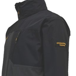 DEWALT Southampton Waterproof & Breathable Jacket Black/Grey Medium Size 39-41" Chest