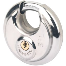 Smith & Locke  Stainless Steel  Waterproof  Disc Padlock 80mm