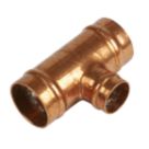 Yorkshire  Copper Solder Ring Reducing Tee 22mm x 22mm x 15mm