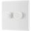 British General 800 Series 2-Gang 2-Way LED Dimmer Switch  White