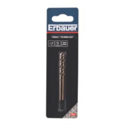 Erbauer  Straight Shank Metal Drill Bits 4mm x 75mm 2 Pack