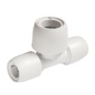 Hep2O  Plastic Push-Fit Reducing Tee 15mm x 15mm x 22mm