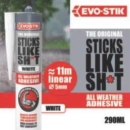 Evo-Stik Sticks Like Sh*t Solvent-Free Grab Adhesive White 290ml