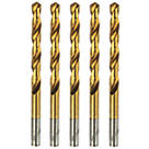 Erbauer  Round Shank Metal Drill Bits 9mm x 125mm 5 Pack