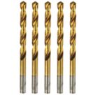 Erbauer  Straight Shank Metal Drill Bits 9mm x 125mm 5 Pack