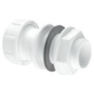 McAlpine Straight Overflow Tank Connector White 22mm
